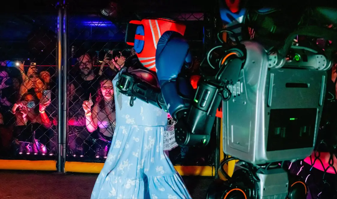 比賽中的機(jī)器人